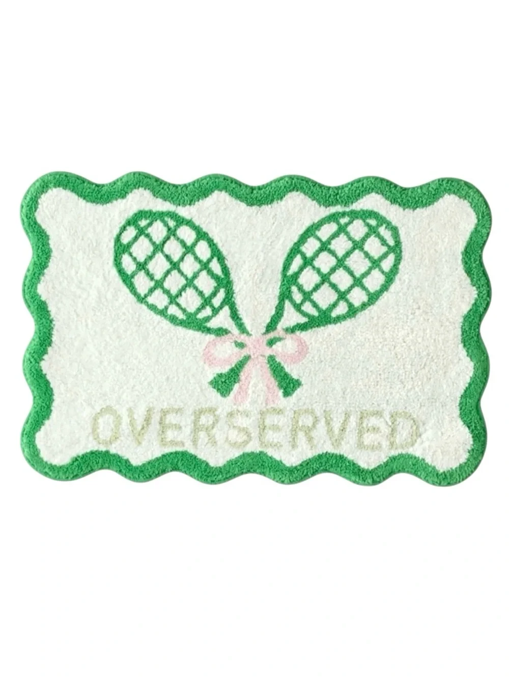Tennis Overserved Plush Bath Rug from Urban Outfitters